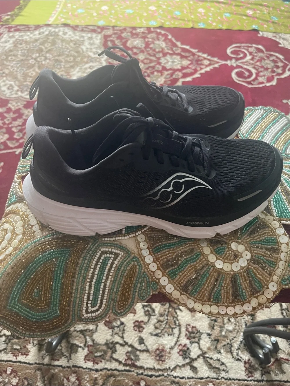 Saucony Men's Black and White Athletic Running Shoes
